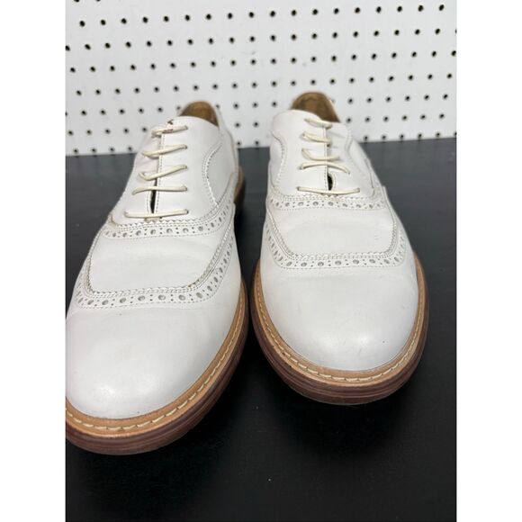 Salvatore Ferragamo White Leather Wingtip Brogues Mens Size 11 main image 12